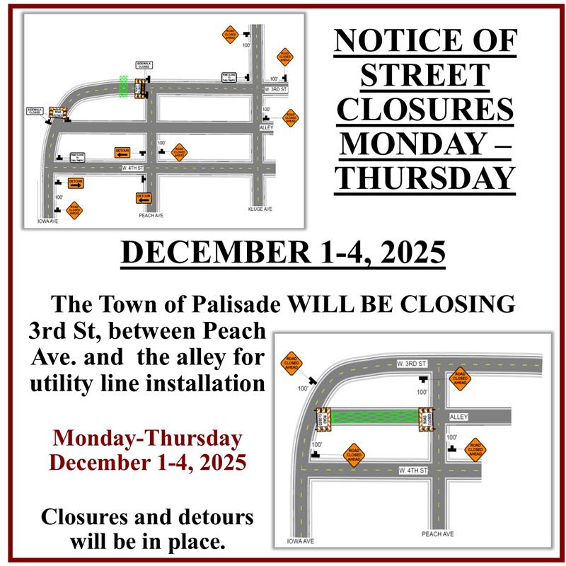 2025 - DEC 1-4 STREET CLOSURES