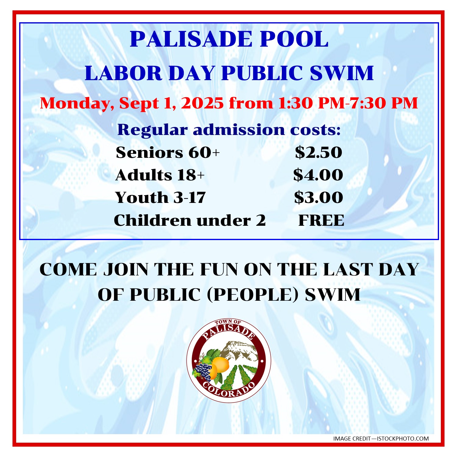 2025 - POOL - Labor Day Flyer Full Page