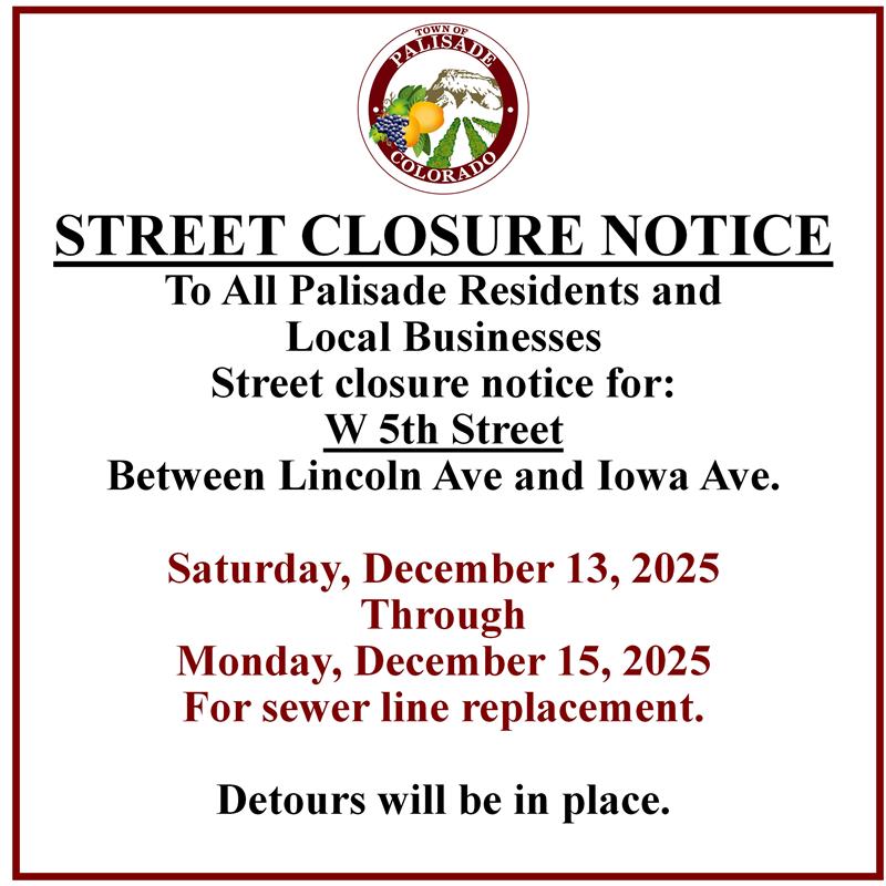 2025 - STREET CLOSURE - W 5TH