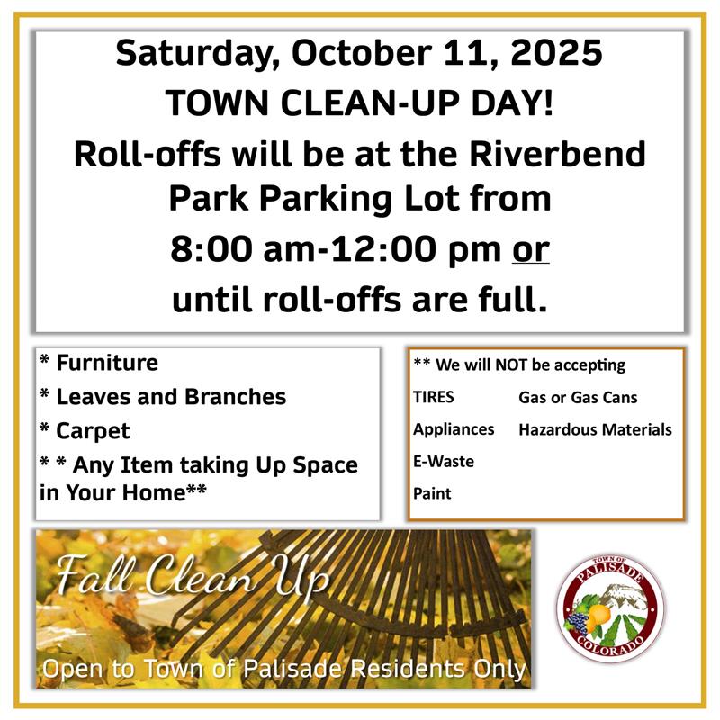 2025 - TOWN CLEAN UP - FALL