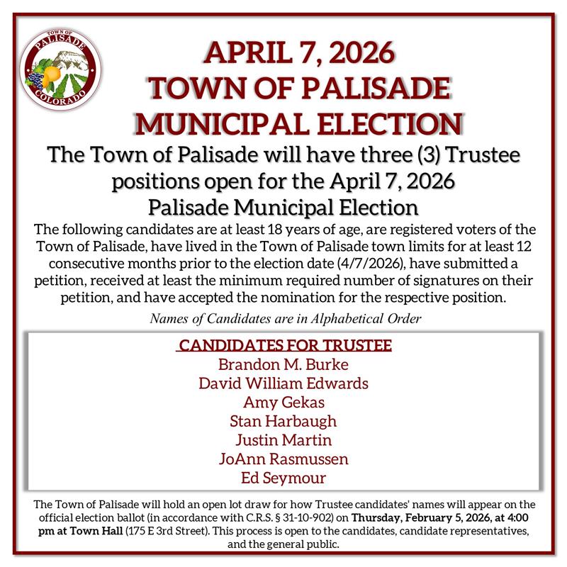 2026 - ELECTION CANDIDATES