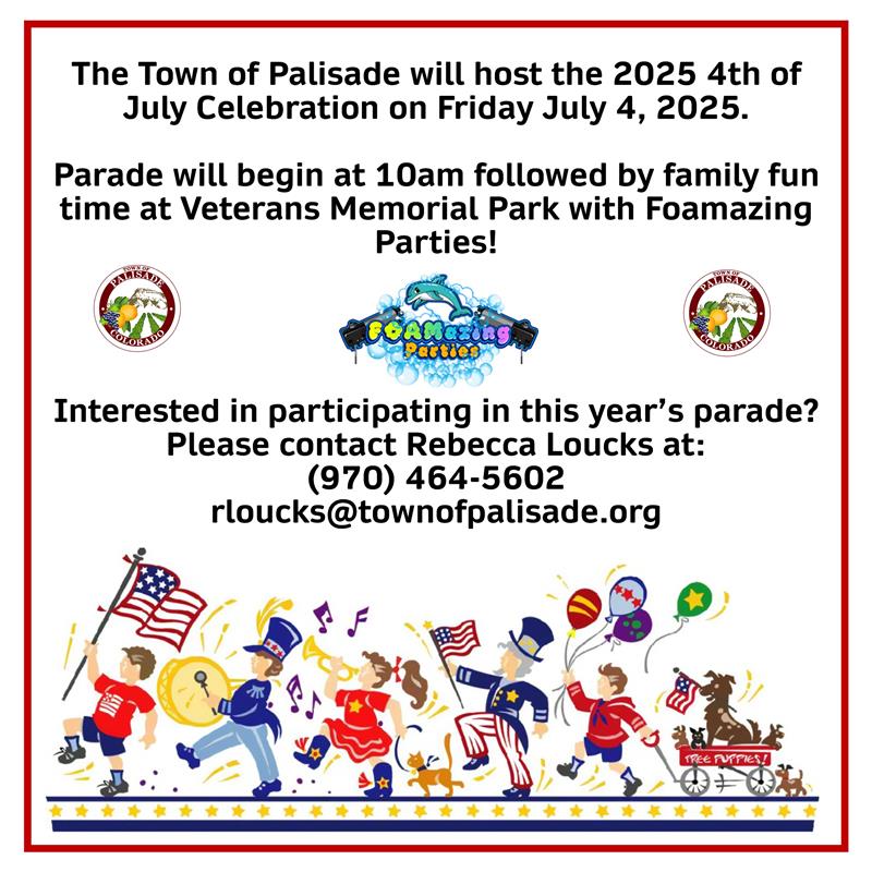 PUBLIC NOTICE - 4TH OF JULY PARADE