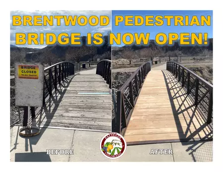 Brentwood Foot Bridge Open