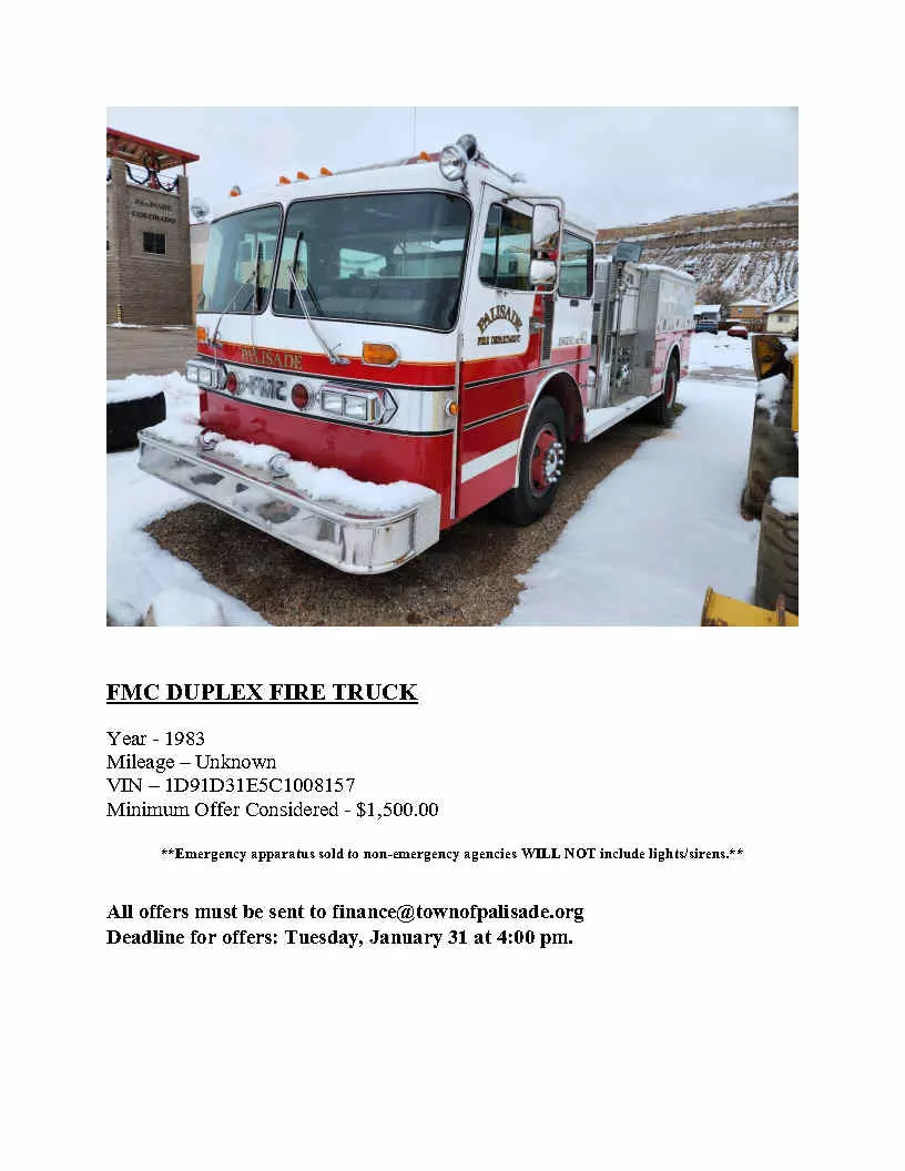 FMC Duplex Fire Truck
