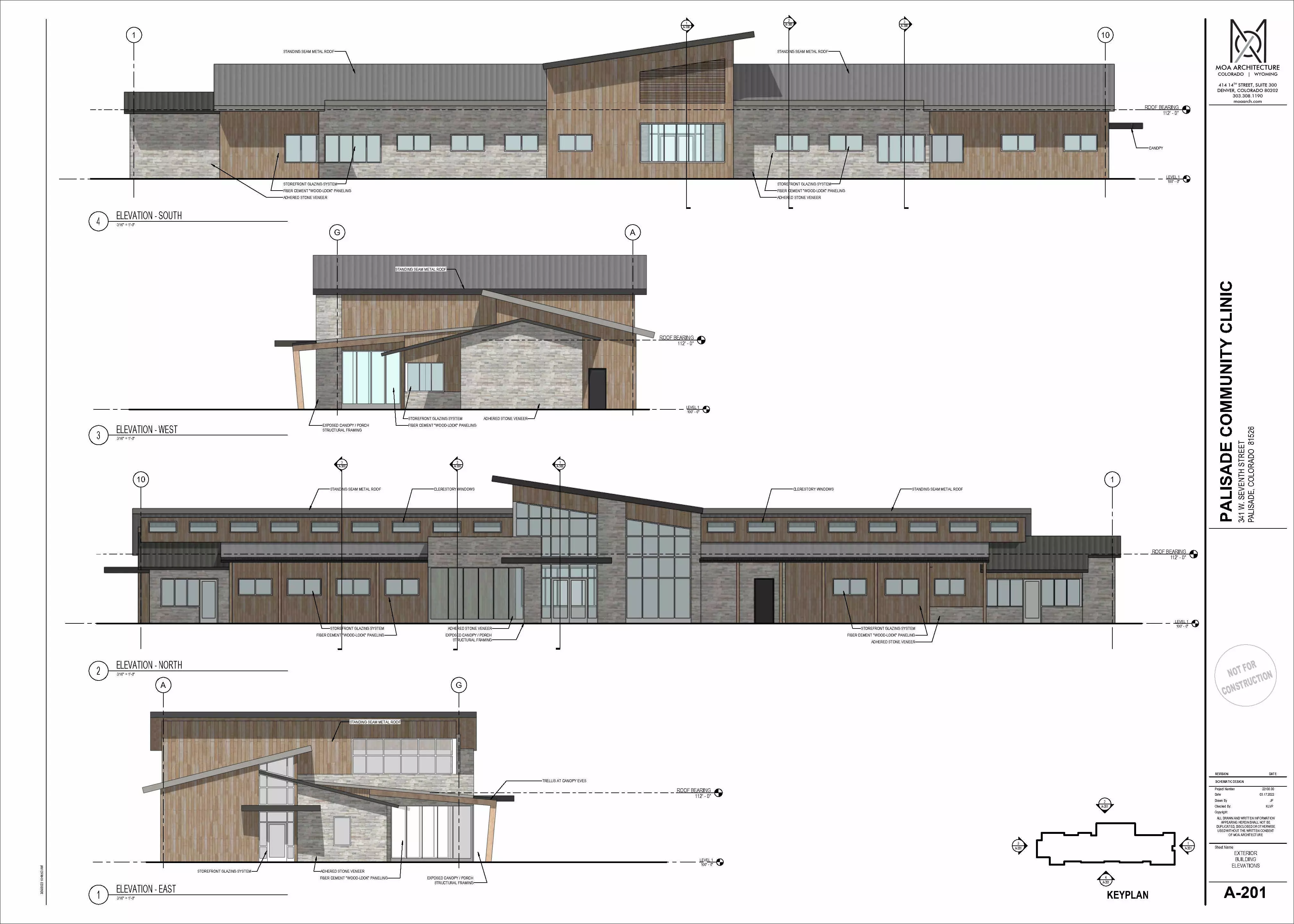 PALISADE CLINIC ELEVATIONS - 2022